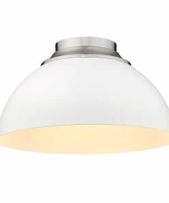 Golden Lighting Zoey Flush Mount American Farmhouse