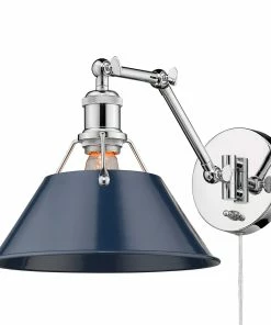 Golden Lighting Transitional Looks Orwell 1 Light Articulating Wall Sconce