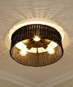 Wholesale ๐คฉ Golden Lighting Erma Flush Mount American Farmhouse โจ 11 Golden Lighting Erma Flush Mount American Farmhouse