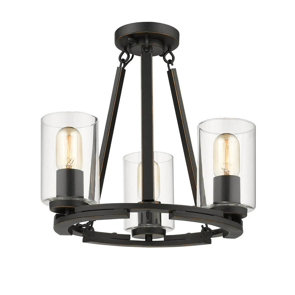 Promo 👍 Golden Lighting Monroe 3 Light Chandelier (Convertible) - Closeout 👍 6 Golden Lighting Monroe 3 Light Chandelier (Convertible) - Closeout