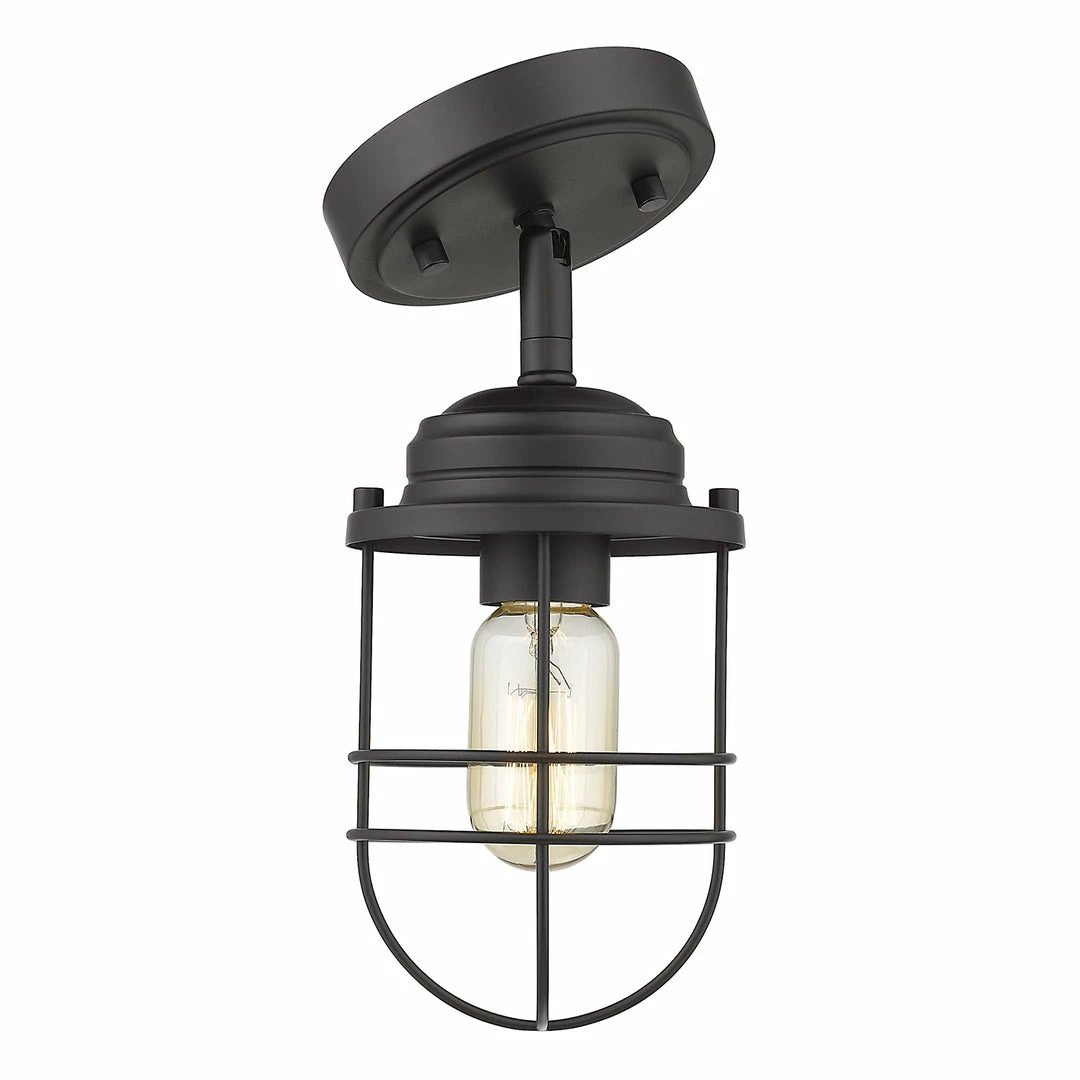 Discount ๐ Golden Lighting Seaport Semi-Flush ๐ 8 Golden Lighting Seaport Semi-Flush