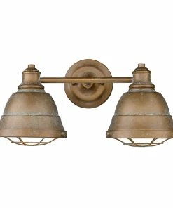 New ๐ Golden Lighting Bartlett 2 Light Bath Vanity American Farmhouse ๐ 11 Golden Lighting Bartlett 2 Light Bath Vanity American Farmhouse