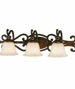 Golden Lighting Heartwood 3 Light Bath Vanity American Farmhouse