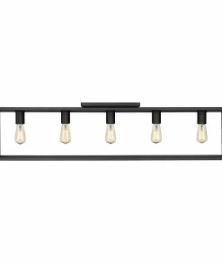 Golden Lighting American Farmhouse Wesson Flush Mount - 41"