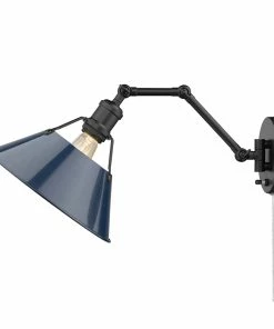 Golden Lighting Transitional Looks Orwell 1 Light Articulating Wall Sconce