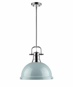 Hot Sale ๐คฉ Golden Lighting Duncan 1 Light Pendant With Rod American Farmhouse ๐ 44 Golden Lighting Duncan 1 Light Pendant With Rod American Farmhouse