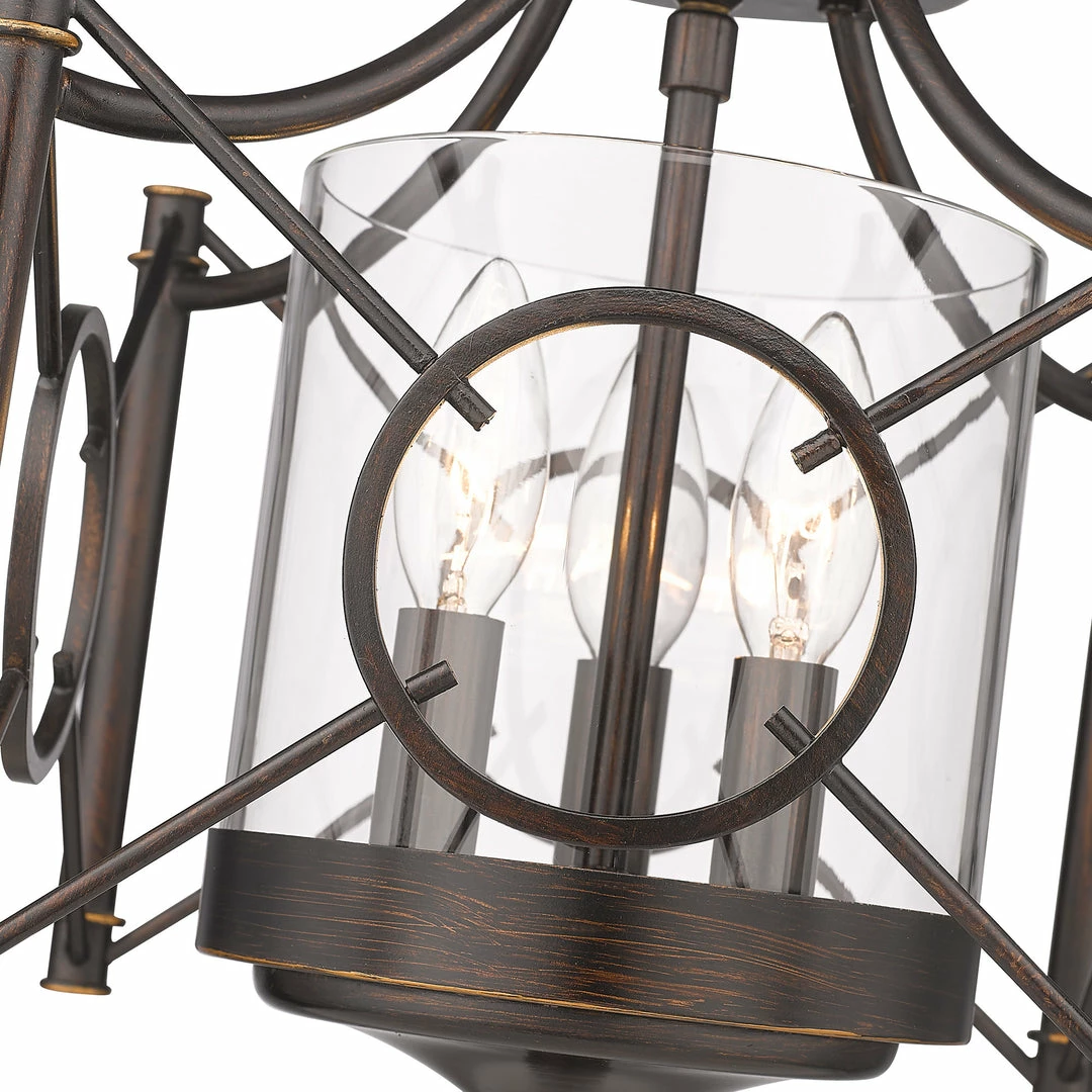 Budget ⭐ Golden Lighting American Farmhouse Quincy Semi-Flush ⌛ 5 Golden Lighting American Farmhouse Quincy Semi-Flush