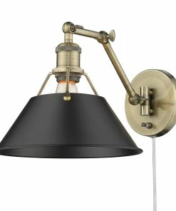 Golden Lighting Transitional Looks Orwell 1 Light Articulating Wall Sconce