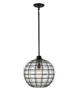 Golden Lighting Powell Medium Pendant American Farmhouse