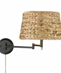 Golden Lighting American Farmhouse Eleanor 1 Light Articulating Wall Sconce