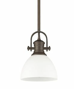 Golden Lighting American Farmhouse Hines Mini Pendant