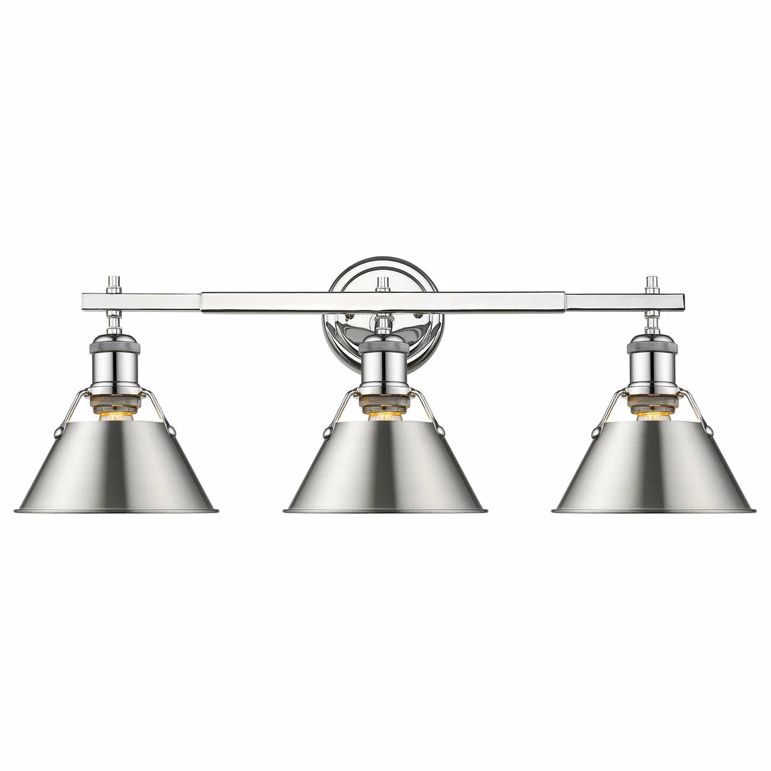 Wholesale ๐ฅ Golden Lighting Transitional Looks Orwell 3 Light Bath Vanity - Closeout โญ 3 Golden Lighting Transitional Looks Orwell 3 Light Bath Vanity - Closeout