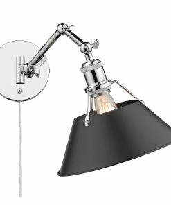 Golden Lighting Transitional Looks Orwell 1 Light Articulating Wall Sconce