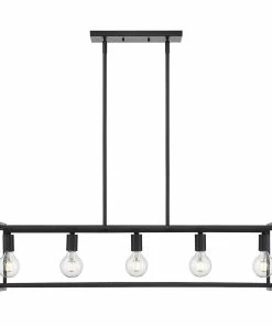 Golden Lighting American Farmhouse Tribeca Linear Pendant