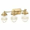 Golden Lighting Seaport 3 Light Bath Vanity American Farmhouse