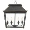 Golden Lighting Abingdon 4 Light Pendant Lantern American Farmhouse