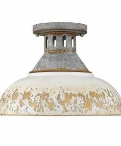 Golden Lighting Kinsley Semi-Flush American Farmhouse