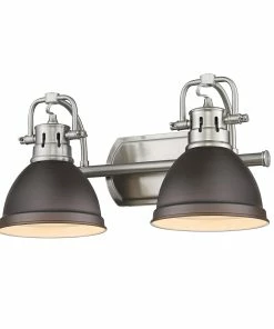 New ✨ Golden Lighting Duncan 2 Light Bath Vanity 👍 233 Golden Lighting Duncan 2 Light Bath Vanity
