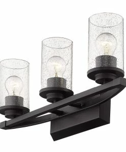 Golden Lighting American Farmhouse Mercer 3 Light Bath Vanity