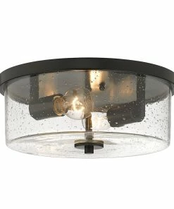 Golden Lighting American Farmhouse Rayne Flush Mount