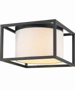 Golden Lighting Manhattan Flush Mount American Farmhouse