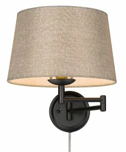 Golden Lighting American Farmhouse Eleanor 1 Light Articulating Wall Sconce