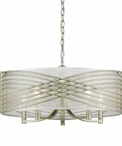 Golden Lighting Transitional Looks Zara 5 Light Semi-Flush