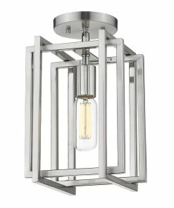 Golden Lighting Tribeca Semi-Flush - Damp