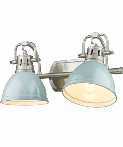 New ✨ Golden Lighting Duncan 2 Light Bath Vanity 👍 241 Golden Lighting Duncan 2 Light Bath Vanity
