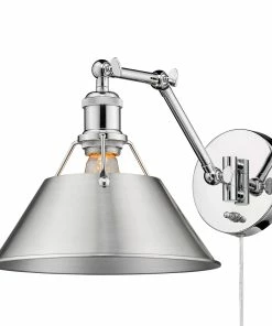 Golden Lighting Transitional Looks Orwell 1 Light Articulating Wall Sconce