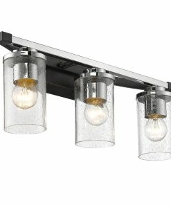 Golden Lighting American Farmhouse Mercer 3 Light Bath Vanity