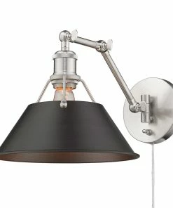 Golden Lighting Transitional Looks Orwell 1 Light Articulating Wall Sconce