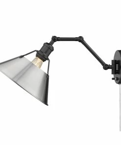 Golden Lighting Transitional Looks Orwell 1 Light Articulating Wall Sconce