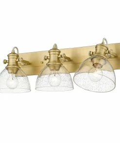 Golden Lighting Hines 3 Light Bath Vanity American Farmhouse