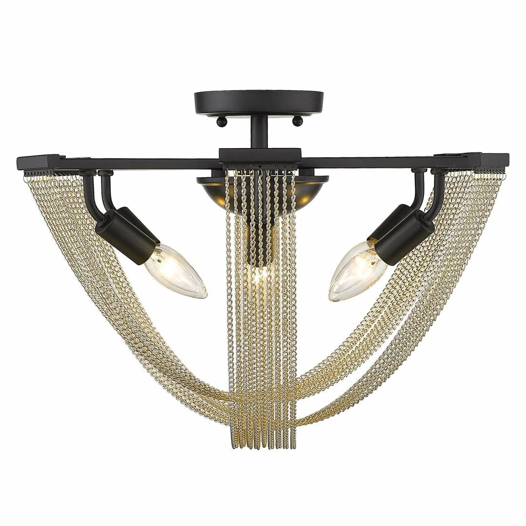 Cheapest ๐ Golden Lighting American Farmhouse Samba 6 Light Semi-Flush - Closeout ๐ 4 Golden Lighting American Farmhouse Samba 6 Light Semi-Flush - Closeout