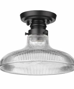 Golden Lighting American Farmhouse Clary Flush Mount