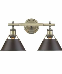 Golden Lighting American Farmhouse Orwell 2 Light Bath Vanity