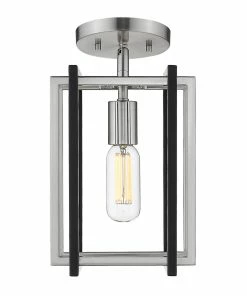 New ๐ Golden Lighting Tribeca Semi-Flush - Damp - Closeout American Farmhouse ๐ 8 Golden Lighting Tribeca Semi-Flush - Damp - Closeout American Farmhouse