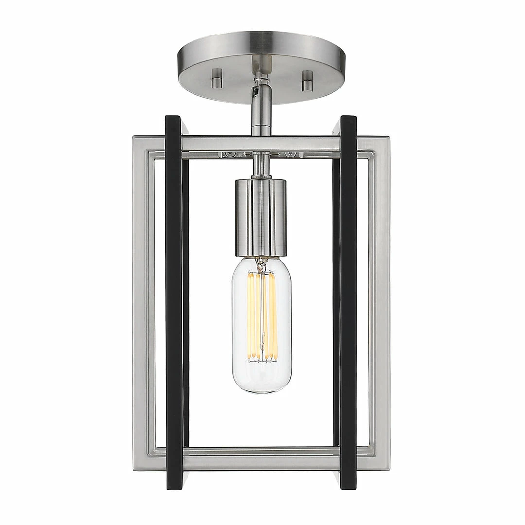 New ๐ Golden Lighting Tribeca Semi-Flush - Damp - Closeout American Farmhouse ๐ 5 Golden Lighting Tribeca Semi-Flush - Damp - Closeout American Farmhouse