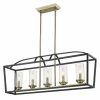 Golden Lighting Mercer 5 Light Linear Pendant