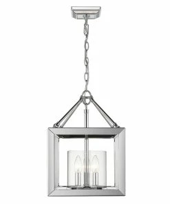 Golden Lighting Smyth Mini Chandelier (Chrome & Clear Glass)