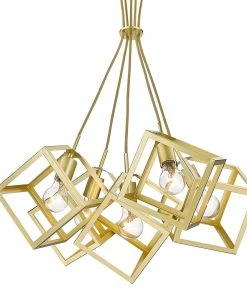 Golden Lighting American Farmhouse Cassio 5 Light Pendant