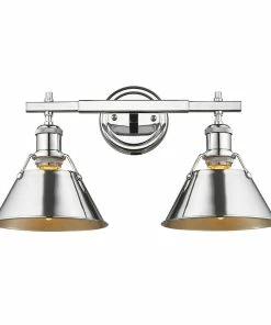 Golden Lighting American Farmhouse Orwell 2 Light Bath Vanity