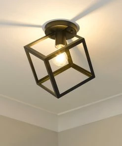 Budget โ๏ธ Golden Lighting Cassio Flush Mount American Farmhouse ๐ 13 Golden Lighting Cassio Flush Mount American Farmhouse