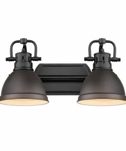New ✨ Golden Lighting Duncan 2 Light Bath Vanity 👍 171 Golden Lighting Duncan 2 Light Bath Vanity