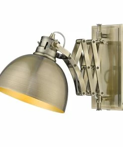 Golden Lighting American Farmhouse Hawthorn 1 Light Articulating Wall Sconce