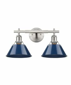 Golden Lighting American Farmhouse Orwell 2 Light Bath Vanity