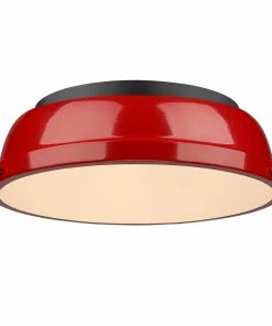 Top 10 💯 Golden Lighting Transitional Looks Duncan 14" Flush Mount 🥰 114 Golden Lighting Transitional Looks Duncan 14