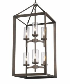 Golden Lighting American Farmhouse Smyth 6 Light Pendant - Closeout