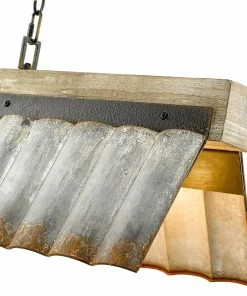 Golden Lighting American Farmhouse Waylon Linear Pendant